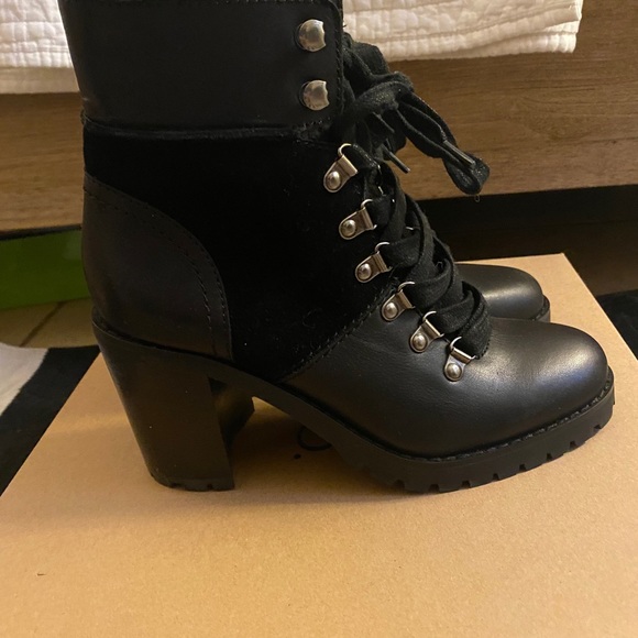 Black Frye Rayner Hiker Boots - Picture 4 of 6